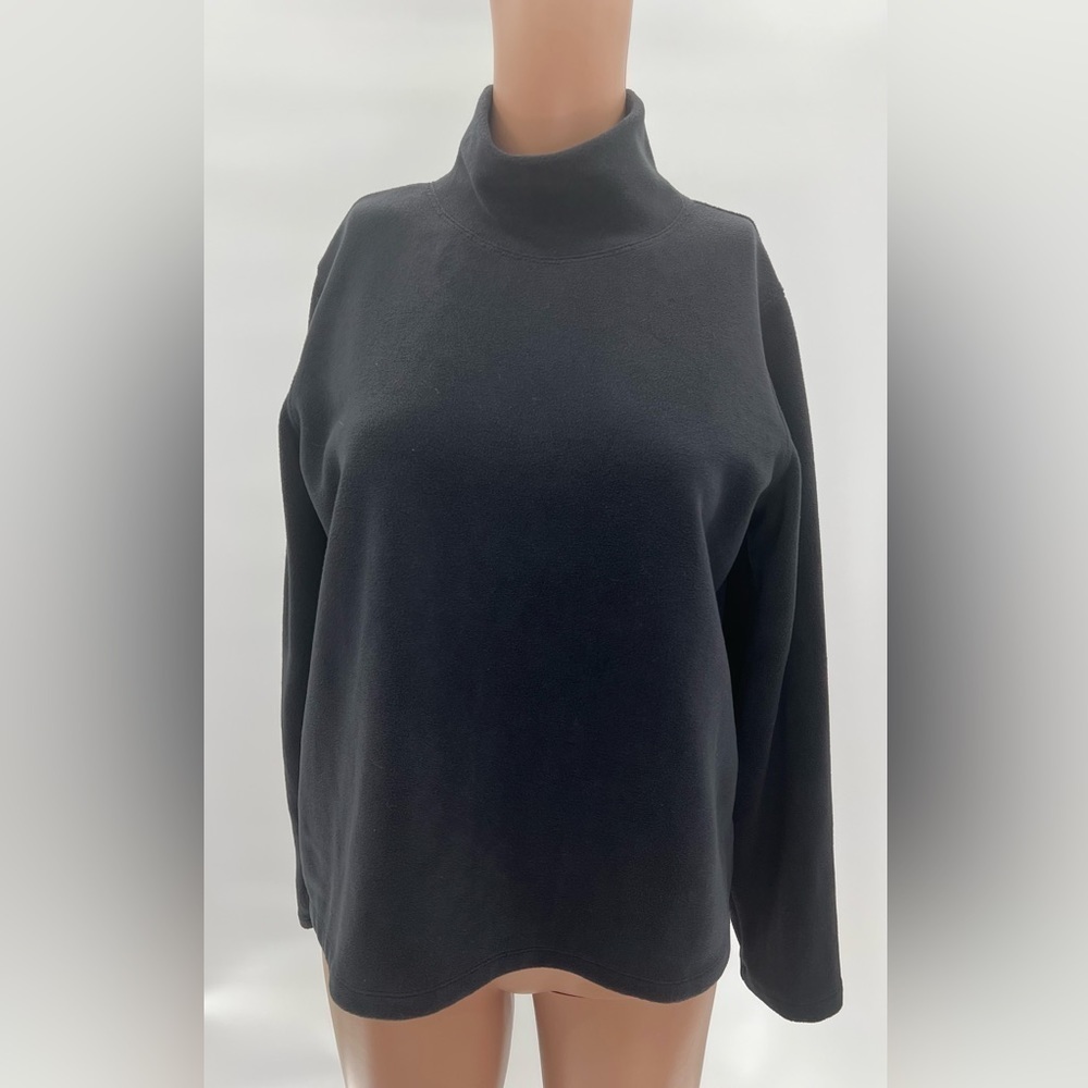 Lands' End Women's Lightweight Fitted Long Sleeve Turtleneck Size 10-12